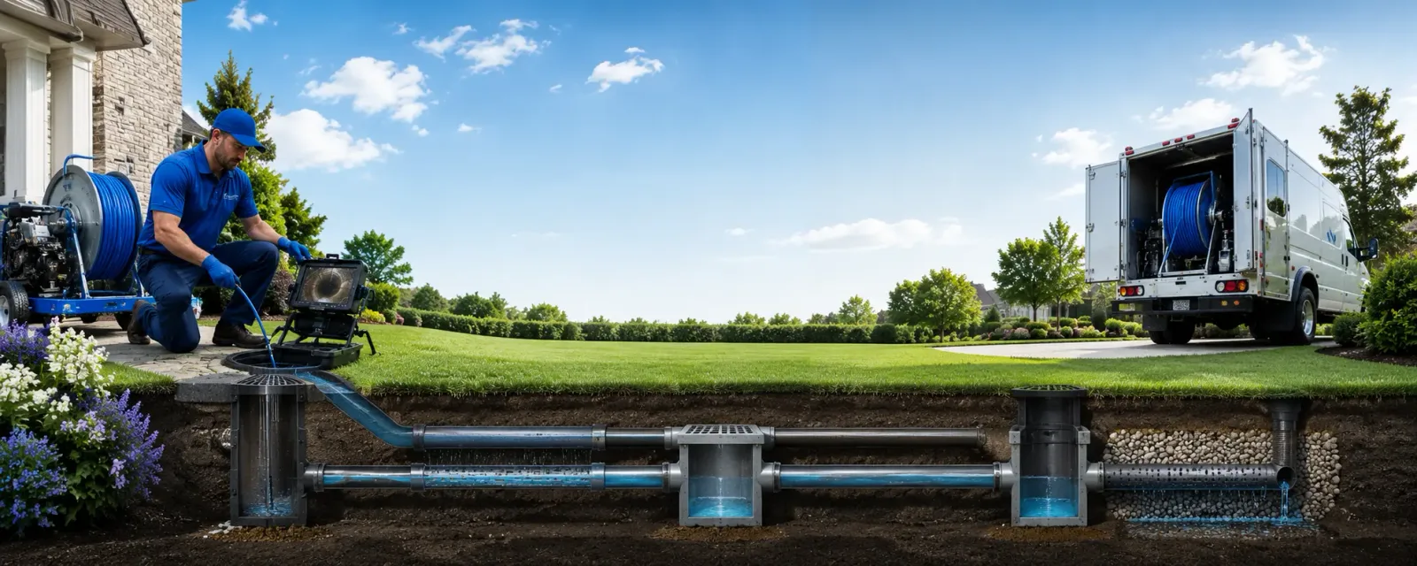 Outdoor drain cleaning information for York Harbor, ME